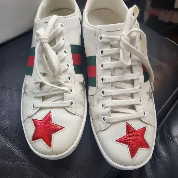 Gucci Ace sneakers size 8 in EUC - Picture 3 of 12
